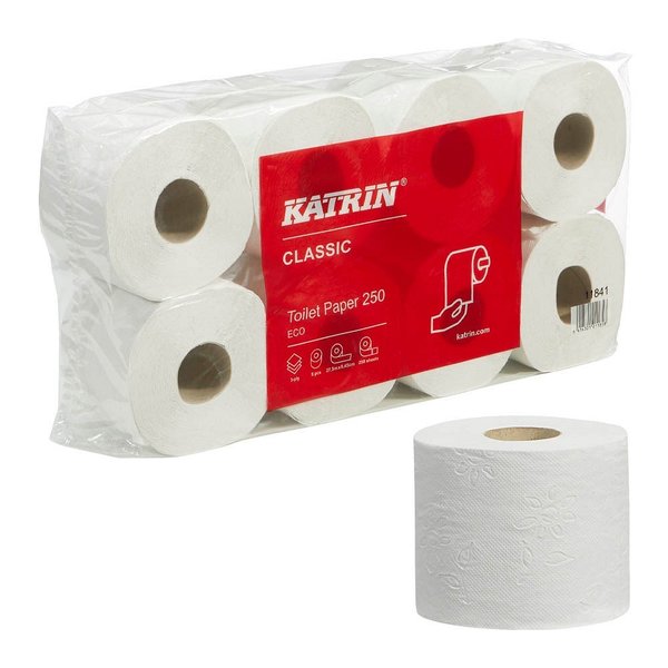KATRIN Toilettenpapier CLASSIC 250 ECO 3-lagig  72 Rollen