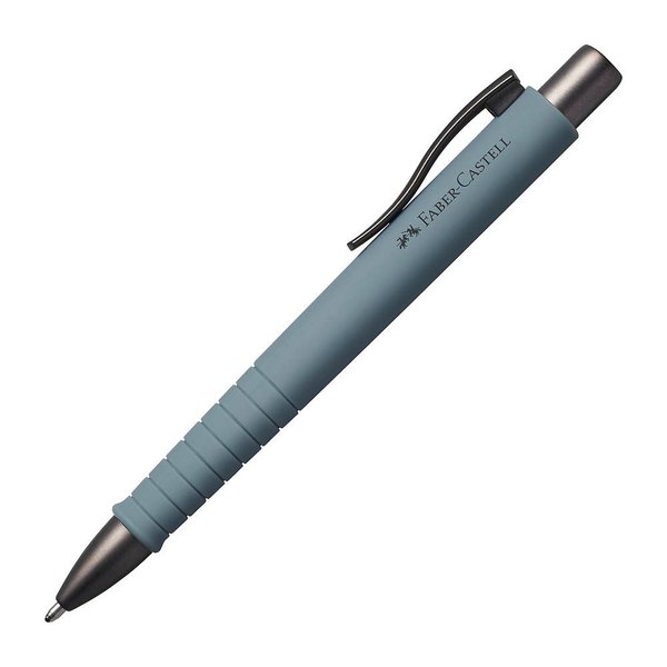 FABER-CASTELL Kugelschreiber POLY BALL Urban grau Schreibfarbe blau